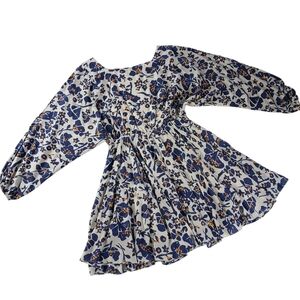 Caballero Floral Long Sleeve Mini Dress With Pockets